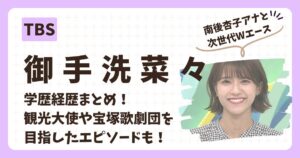 御手洗菜々アナのアイキャッチ画像