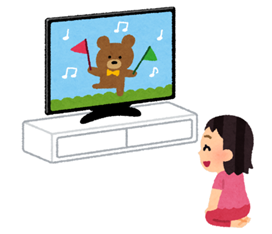 テレビを見る子供